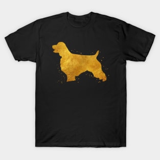 English springer spaniel dog golden art T-Shirt